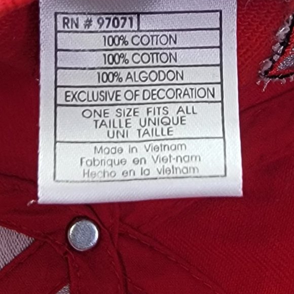 OSU Ohio State Buckeyes Hat Red Gray Baseball Cap NCAA Adjustable Strap OSFA - Picture 7 of 7